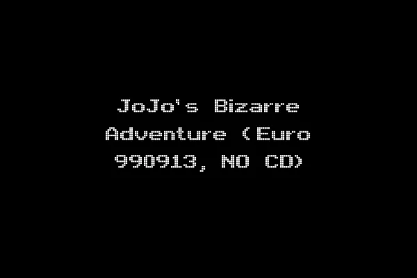 JoJo's Bizarre Adventure (Euro 990913, NO CD)