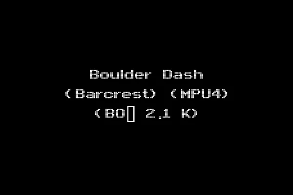 Boulder Dash (Barcrest) (MPU4) (BO_ 2.1 K)