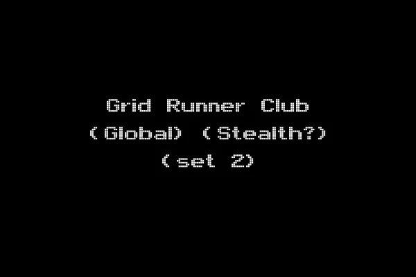 Grid Runner Club (Global) (Stealth?) (set 2)