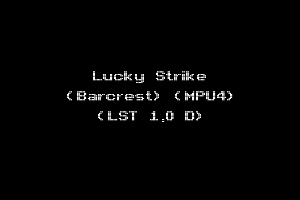 Lucky Strike (Barcrest) (MPU4) (LST 1.0 D)