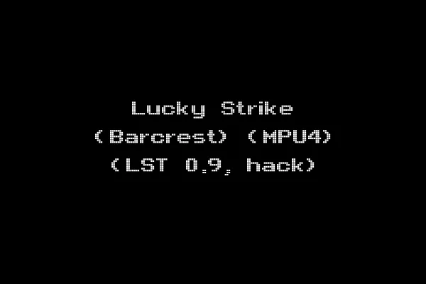 Lucky Strike (Barcrest) (MPU4) (LST 0.9, hack)