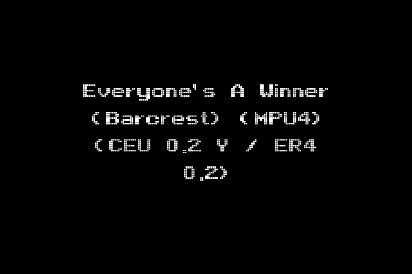 Everyone's A Winner (Barcrest) (MPU4) (CEU 0.2 Y / ER4 0.2)