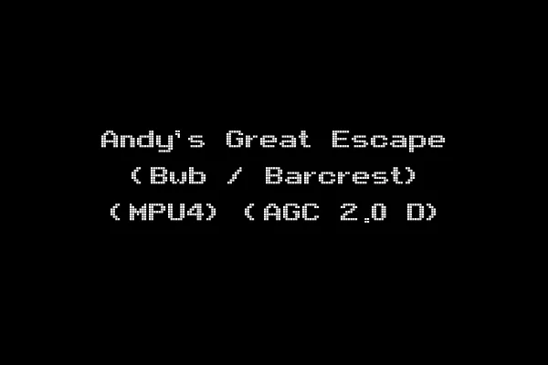 Andy's Great Escape (Bwb / Barcrest) (MPU4) (AGC 2.0 D)