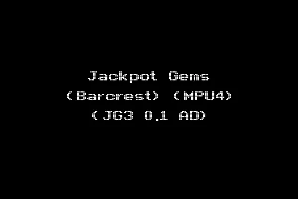 Jackpot Gems (Barcrest) (MPU4) (JG3 0.1 AD)