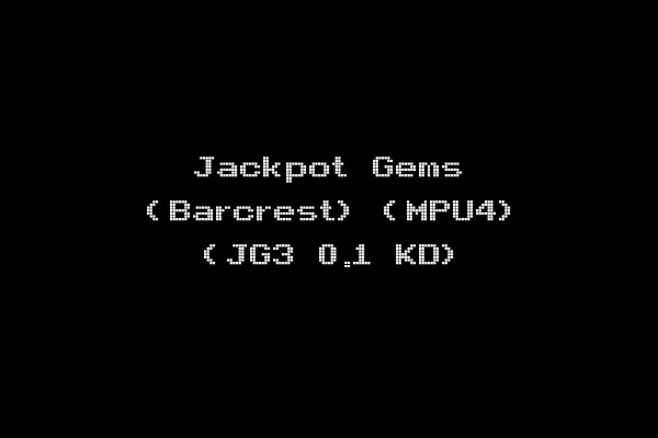 Jackpot Gems (Barcrest) (MPU4) (JG3 0.1 KD)