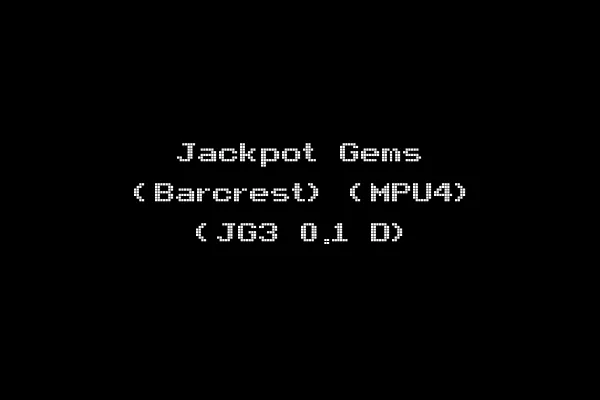 Jackpot Gems (Barcrest) (MPU4) (JG3 0.1 D)
