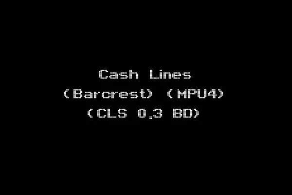 Cash Lines (Barcrest) (MPU4) (CLS 0.3 BD)