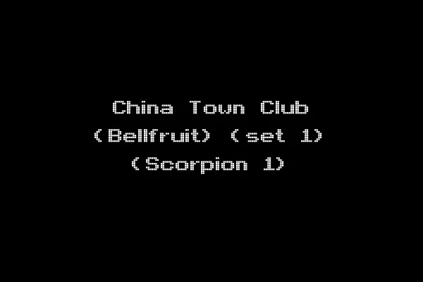 China Town Club (Bellfruit) (set 1) (Scorpion 1)