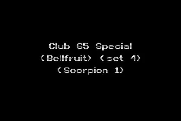 Club 65 Special (Bellfruit) (set 4) (Scorpion 1)