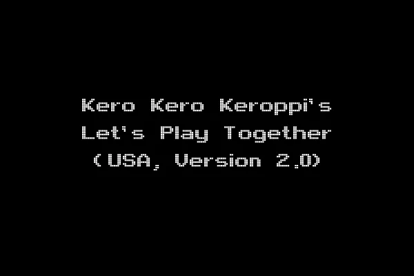 Kero Kero Keroppi's Let's Play Together (USA, Version 2.0)