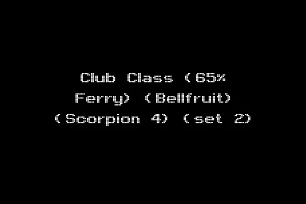 Club Class (65% Ferry) (Bellfruit) (Scorpion 4) (set 2)