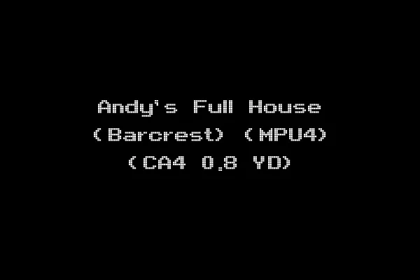 Andy's Full House (Barcrest) (MPU4) (CA4 0.8 YD)