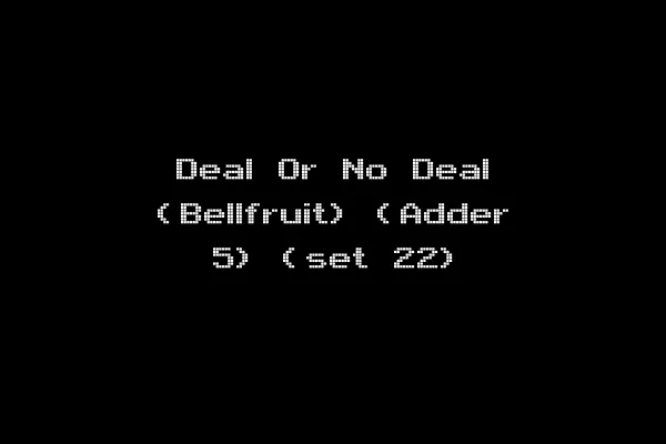 Deal Or No Deal (Bellfruit) (Adder 5) (set 22)