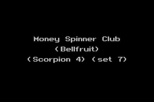 Money Spinner Club (Bellfruit) (Scorpion 4) (set 7)