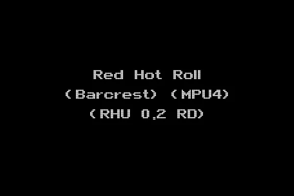 Red Hot Roll (Barcrest) (MPU4) (RHU 0.2 RD)