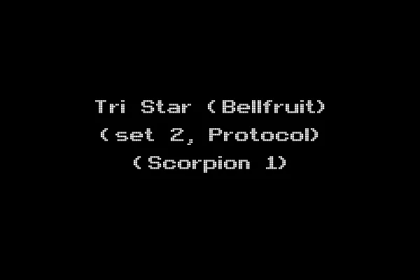 Tri Star (Bellfruit) (set 2, Protocol) (Scorpion 1)