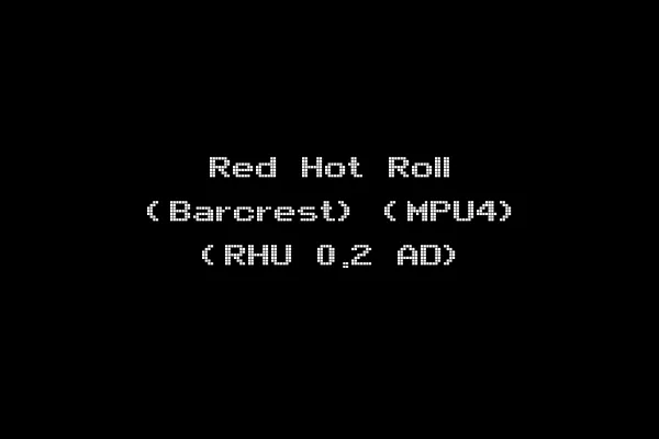 Red Hot Roll (Barcrest) (MPU4) (RHU 0.2 AD)