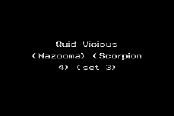 Quid Vicious (Mazooma) (Scorpion 4) (set 3)