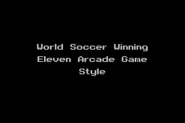 World Soccer Winning Eleven Arcade Game Style