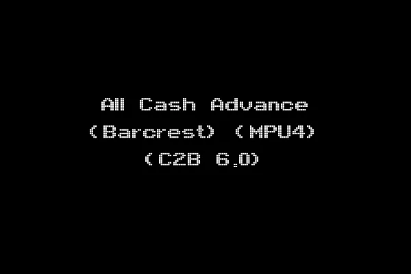 All Cash Advance (Barcrest) (MPU4) (C2B 6.0)