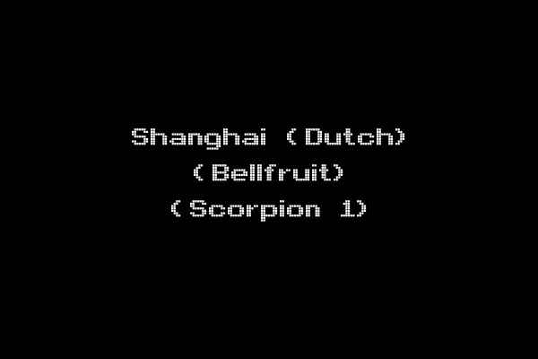 Shanghai (Dutch) (Bellfruit) (Scorpion 1)