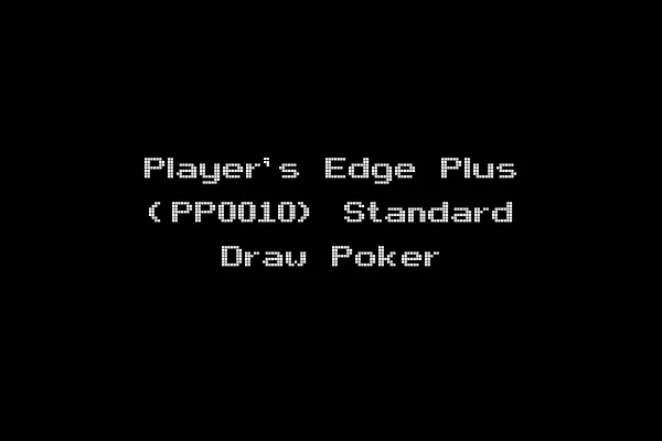 Player's Edge Plus (PP0010) Standard Draw Poker
