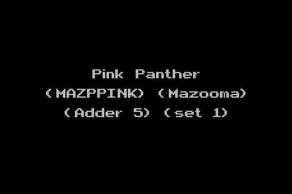 Pink Panther (MAZPPINK) (Mazooma) (Adder 5) (set 1)