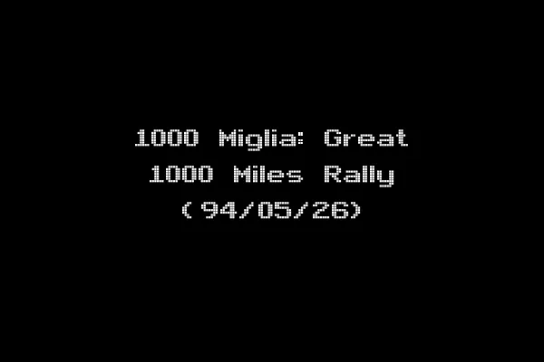 1000 Miglia: Great 1000 Miles Rally (94/05/26)