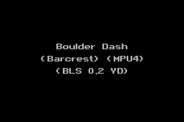 Boulder Dash (Barcrest) (MPU4) (BLS 0.2 YD)