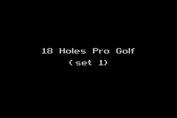 18 Holes Pro Golf (set 1)
