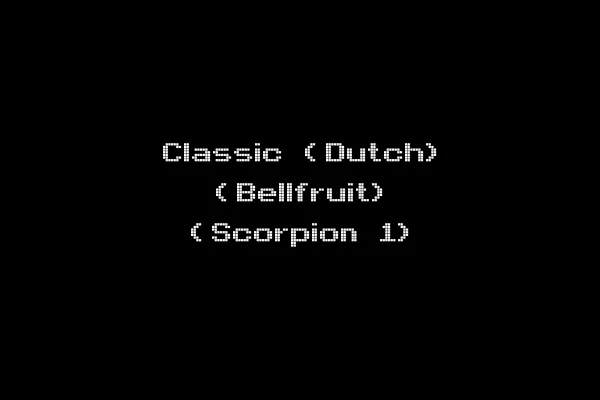 Classic (Dutch) (Bellfruit) (Scorpion 1)