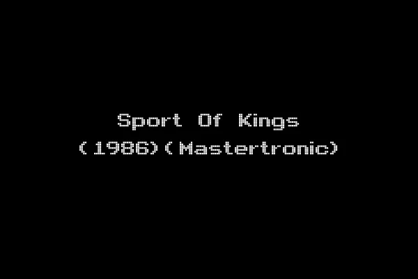 Sport Of Kings (1986)(Mastertronic)