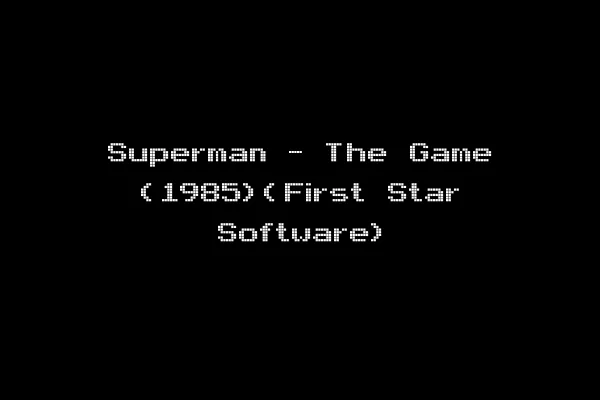 Superman - The Game (1985)(First Star Software)