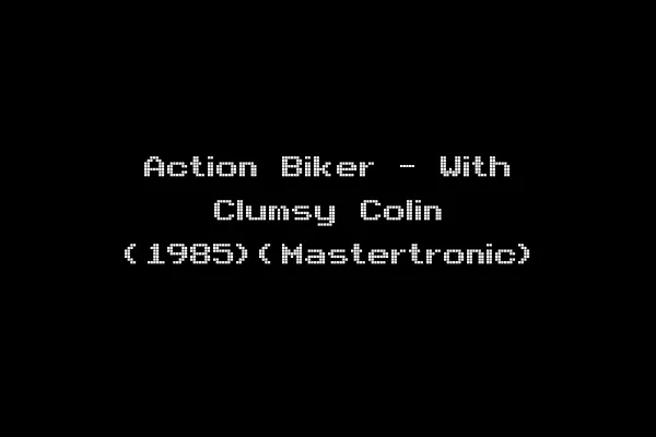 Action Biker - With Clumsy Colin (1985)(Mastertronic)