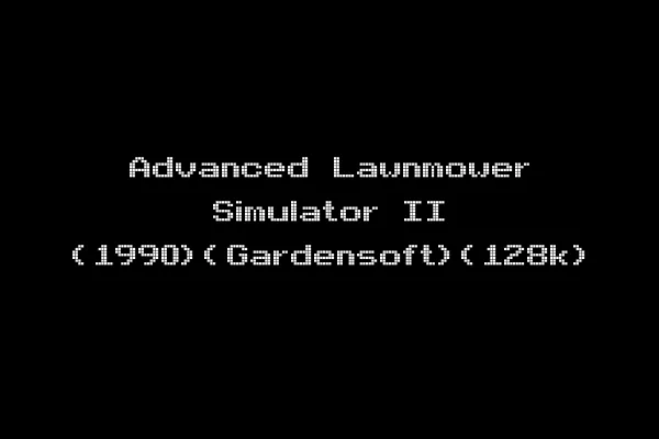 Advanced Lawnmower Simulator II (1990)(Gardensoft)(128k)