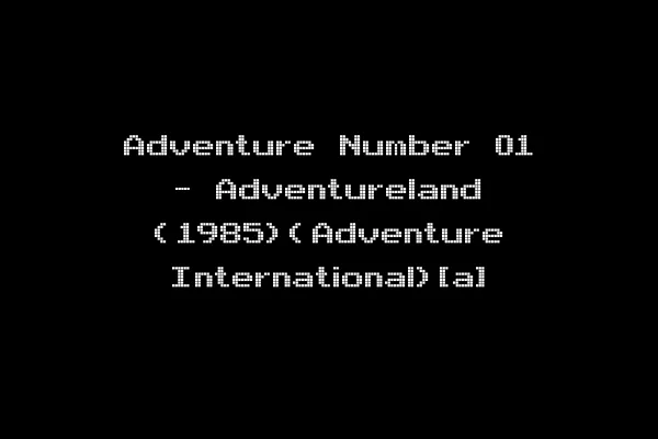 Adventure Number 01 - Adventureland (1985)(Adventure International)[a]