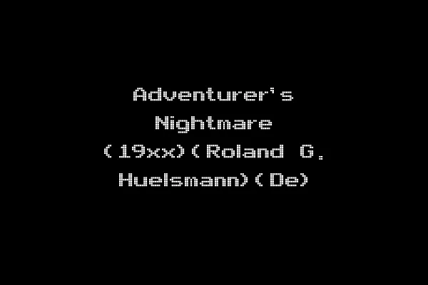 Adventurer's Nightmare (19xx)(Roland G. Huelsmann)(De)