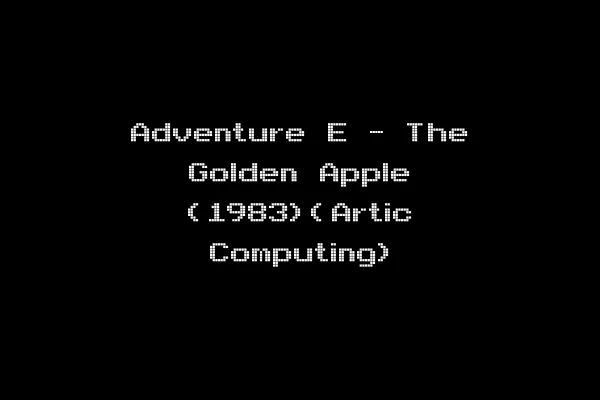 Adventure E - The Golden Apple (1983)(Artic Computing)