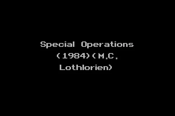 Special Operations (1984)(M.C. Lothlorien)
