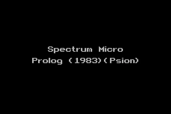 Spectrum Micro Prolog (1983)(Psion)