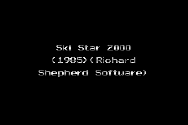 Ski Star 2000 (1985)(Richard Shepherd Software)