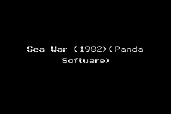 Sea War (1982)(Panda Software)