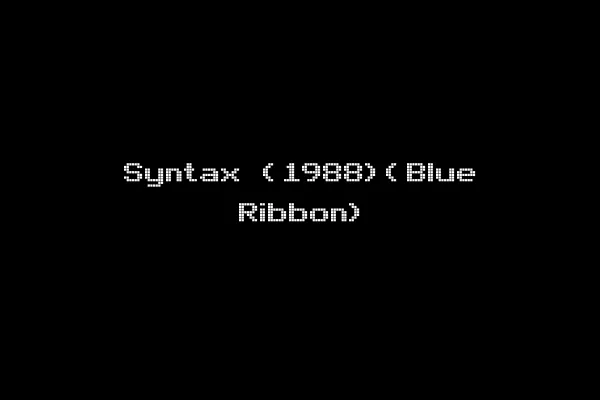 Syntax (1988)(Blue Ribbon)