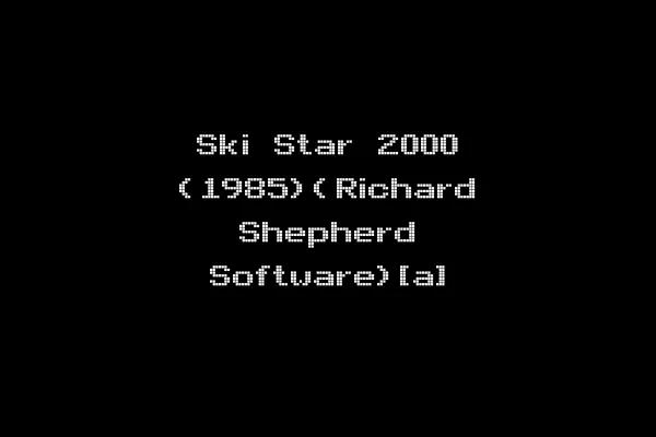 Ski Star 2000 (1985)(Richard Shepherd Software)[a]