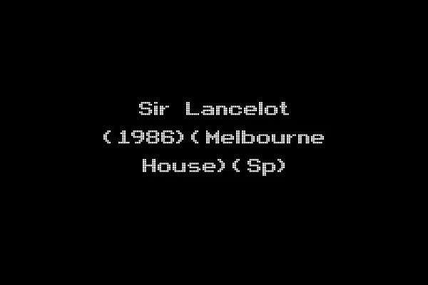 Sir Lancelot (1986)(Melbourne House)(Sp)