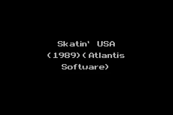 Skatin' USA (1989)(Atlantis Software)