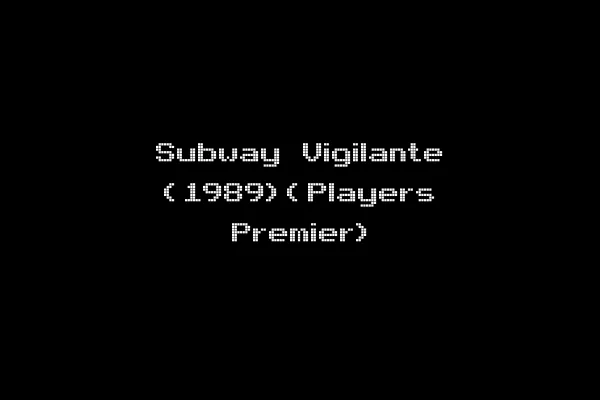 Subway Vigilante (1989)(Players Premier)