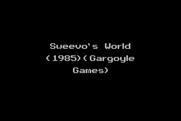 Sweevo's World (1985)(Gargoyle Games)