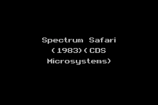 Spectrum Safari (1983)(CDS Microsystems)