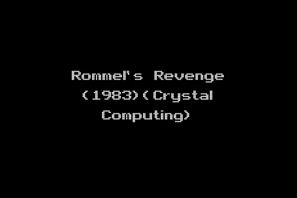 Rommel's Revenge (1983)(Crystal Computing)
